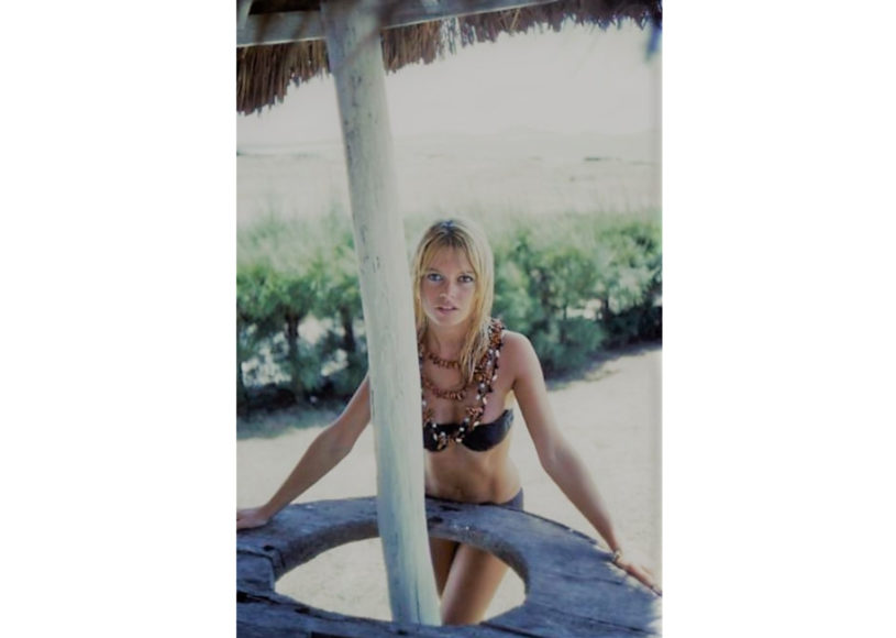 Balconette bikini top and jewellery